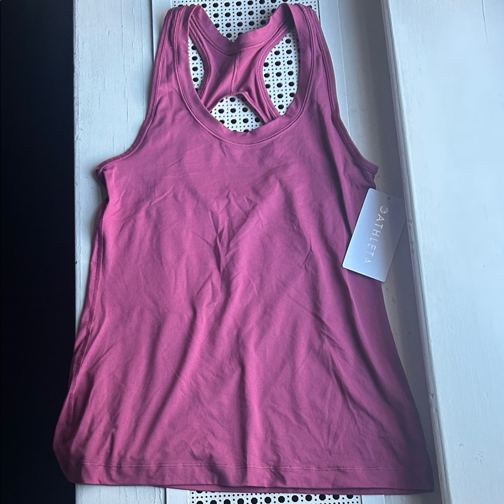 Athleta Fuchsia Racerback Tank Top, New with Tags